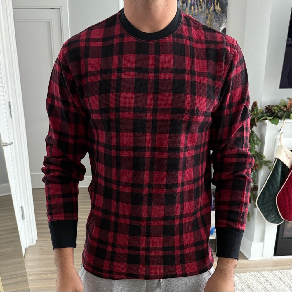 Polo by Ralph Lauren Red and Black Shirt